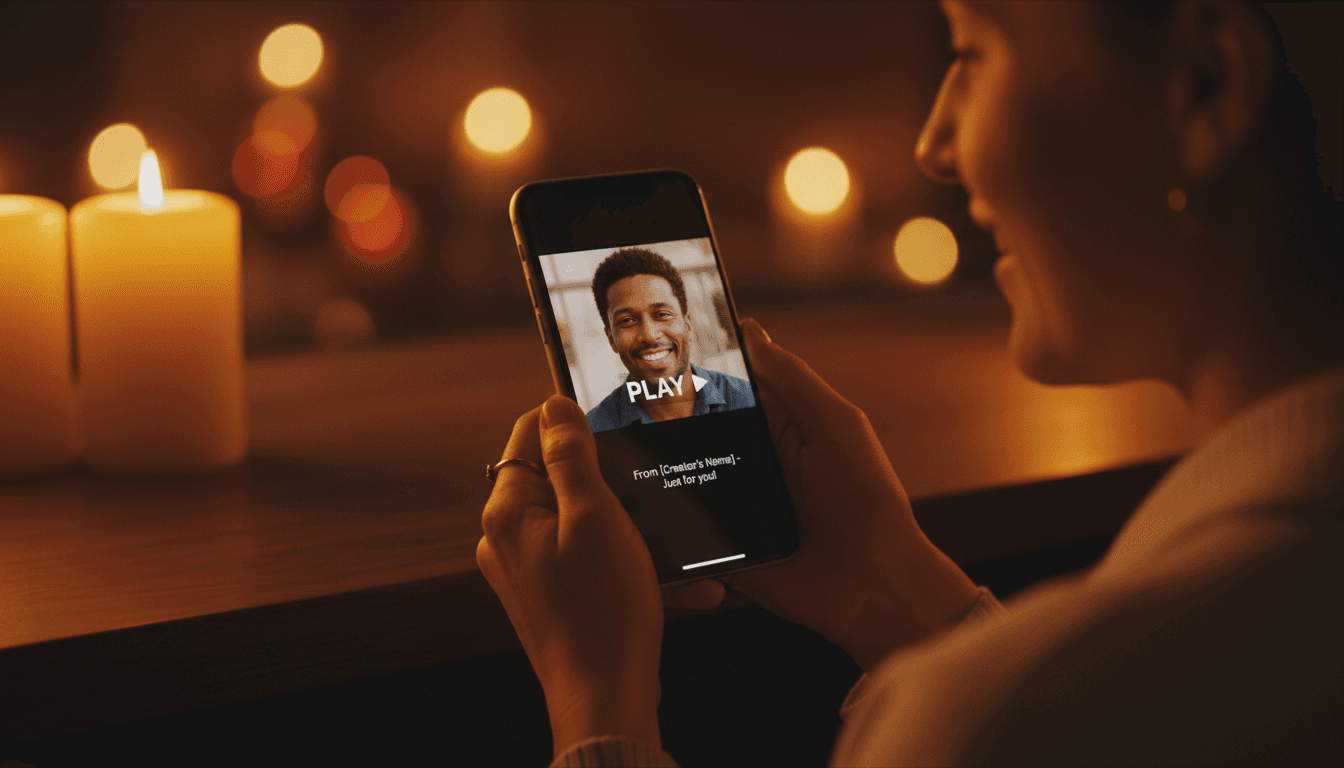 استقبال الرسالة المخصصة على الهاتف الذكي